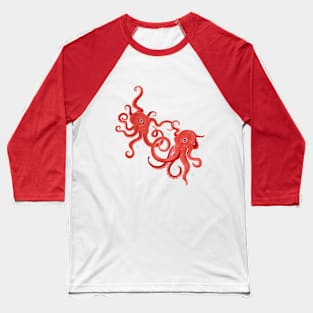 Bright Octopuses Baseball T-Shirt